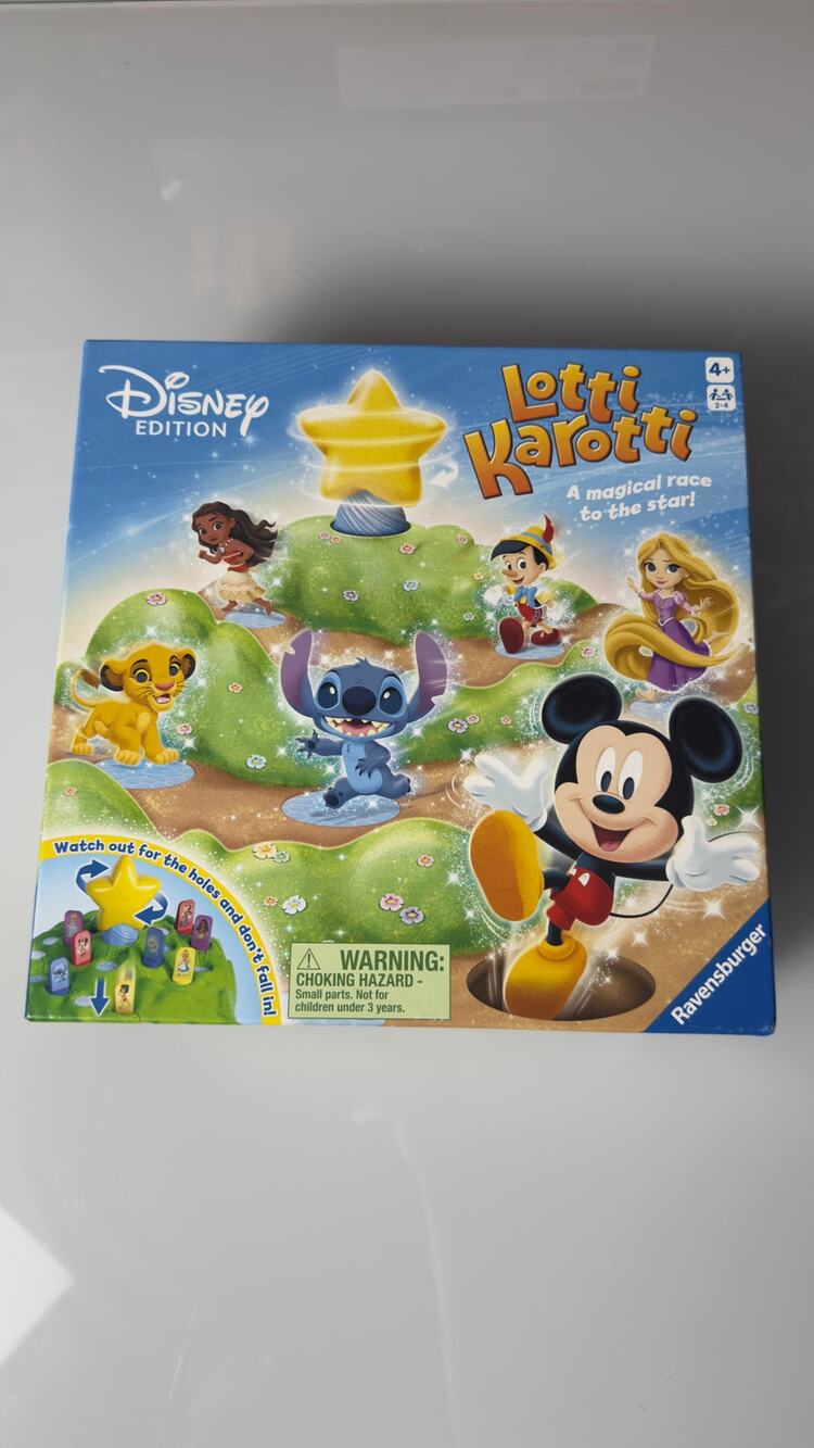 Ravensburger Disney Lotti Karotti Kids Board Game Mickey Stitch 2-4 Players